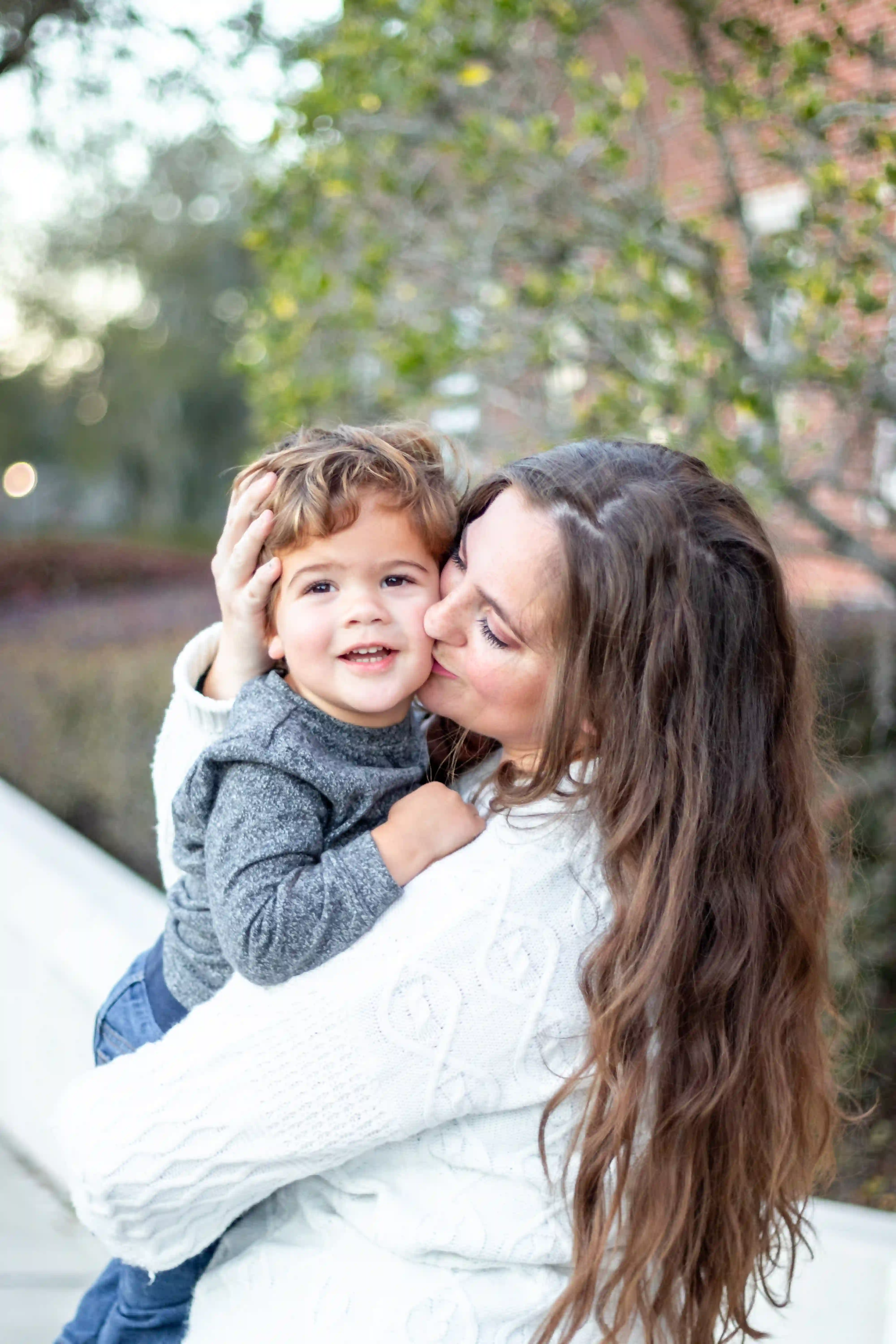 Photo of a Tampa mom and young son taken by a Tampa family photographer